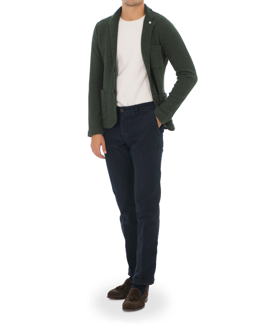 Homme | Blazers | L.B.M. 1911 | Knitted Cardigan Blazer Green