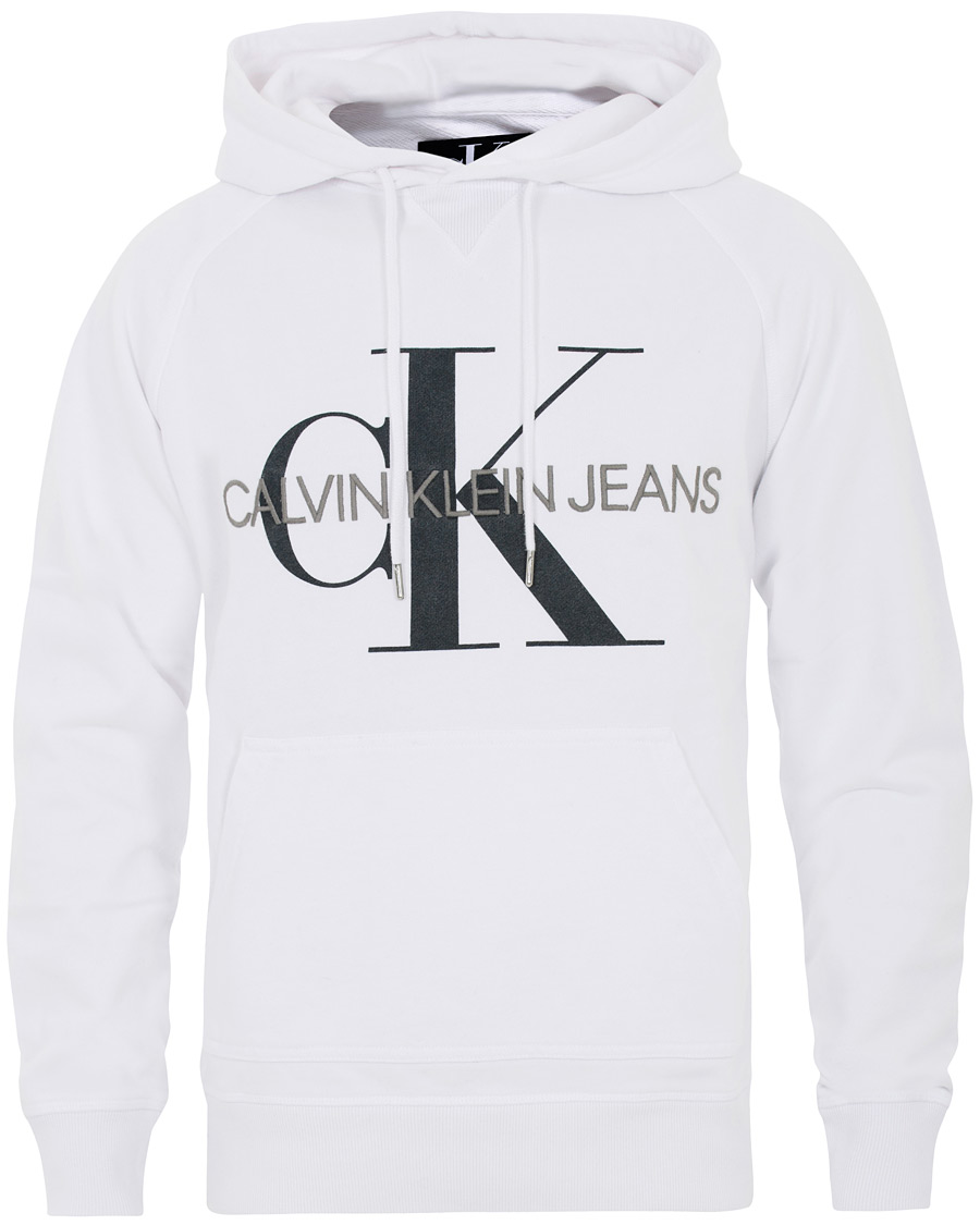 Homme | Pulls Et Tricots | Calvin Klein Jeans | Washed Monogram Hoodie White