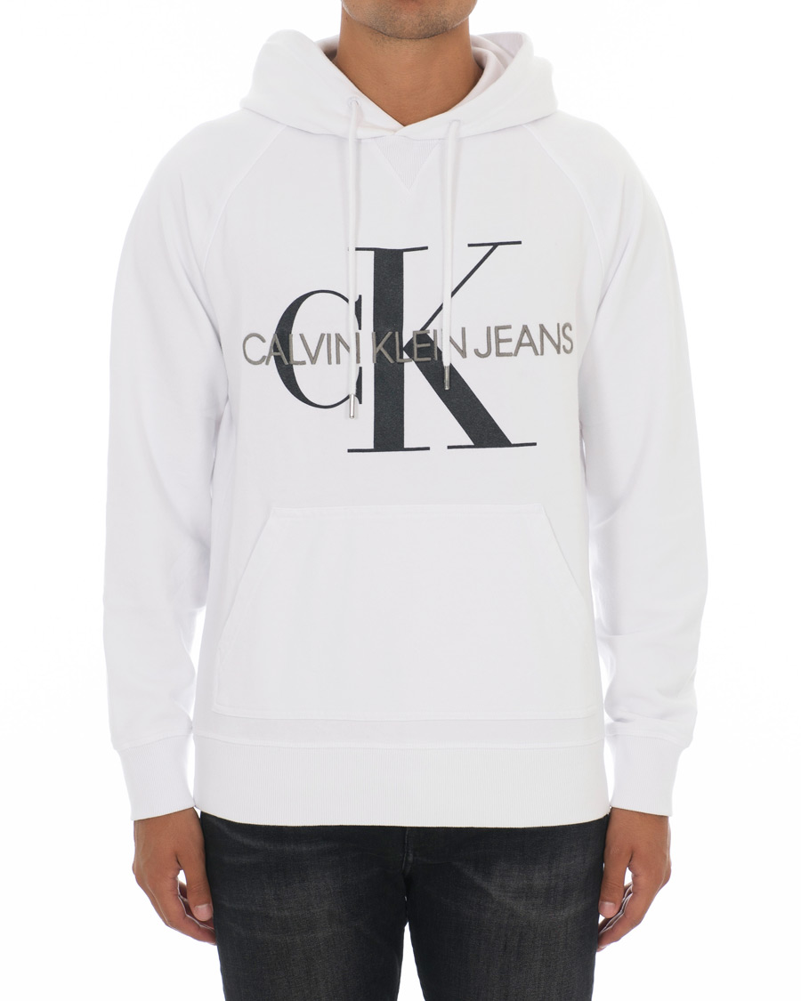Homme | Pulls Et Tricots | Calvin Klein Jeans | Washed Monogram Hoodie White