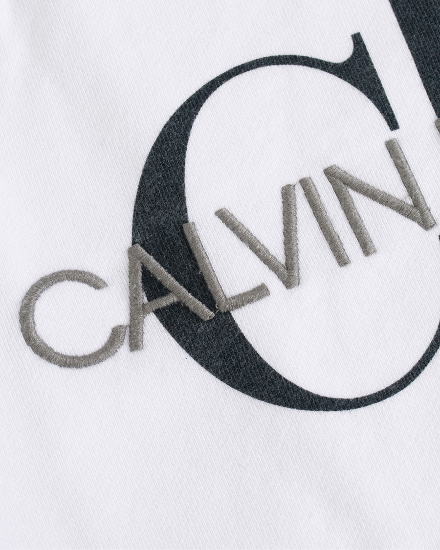 Homme | Pulls Et Tricots | Calvin Klein Jeans | Washed Monogram Hoodie White