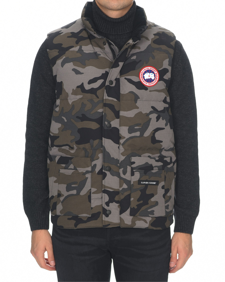 Homme | Manteaux Et Vestes | Canada Goose | Freestyle Crew Vest Coastal Grey Camo