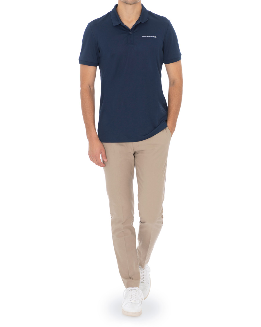 Homme | Polos | Henri-Lloyd | Henri Lloyd Fremantle Stripe Polo Navy Blue