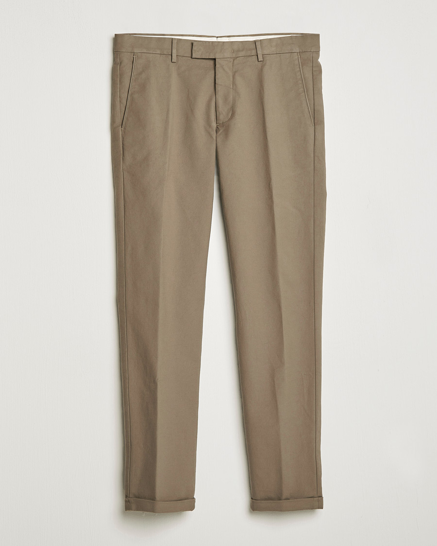 Homme | Pantalons | NN07 | Scott Regular Fit Stretch Trousers Khaki