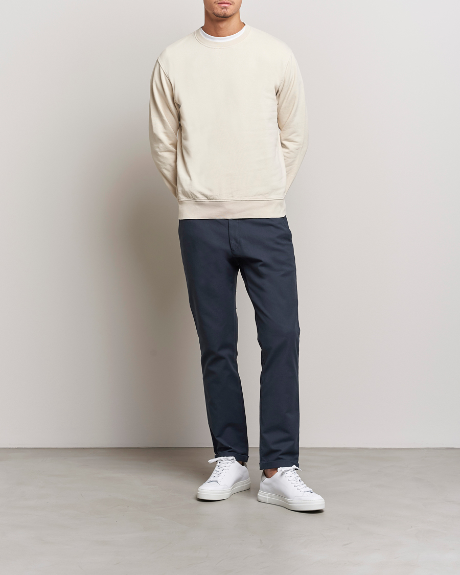 Homme | Pantalons | NN07 | Scott Regular Fit Stretch Trousers Navy Blue
