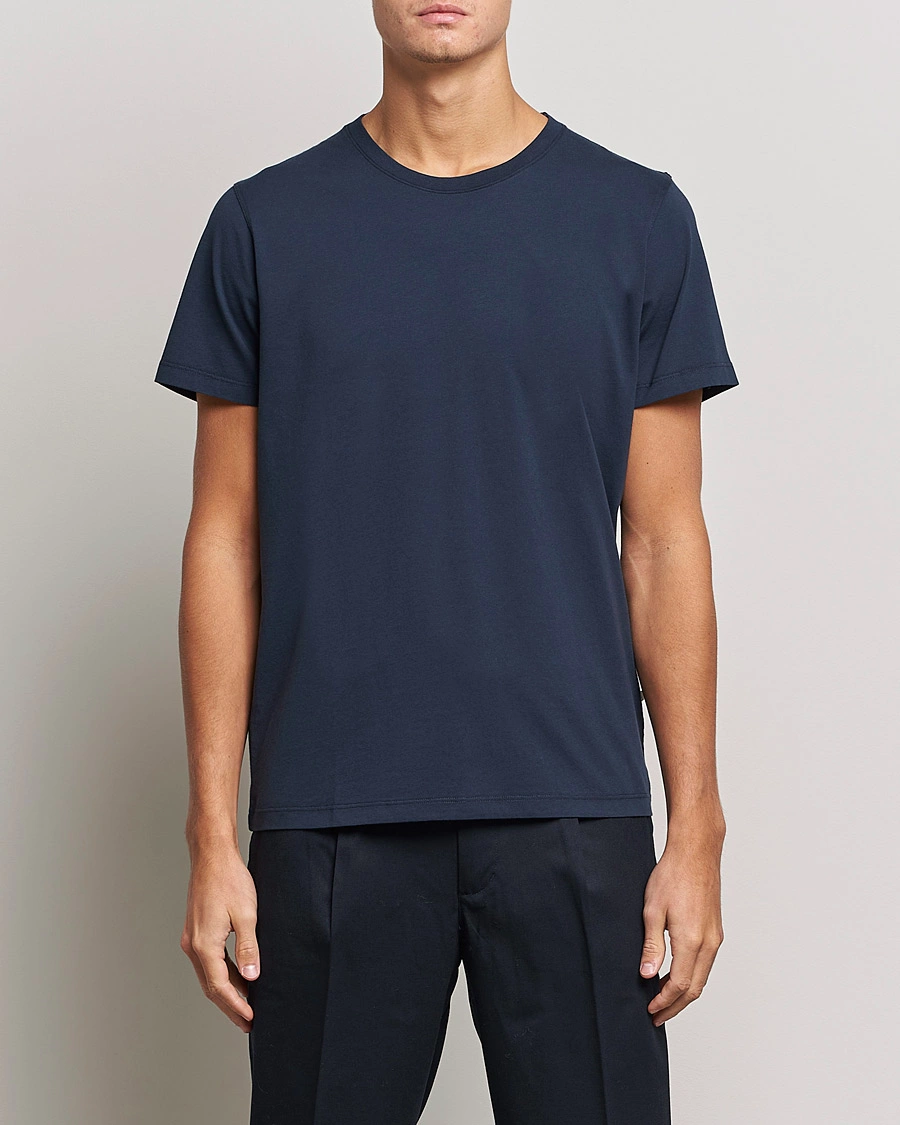 Homme | T-shirts | NN07 | Pima Crew Neck Tee Navy Blue