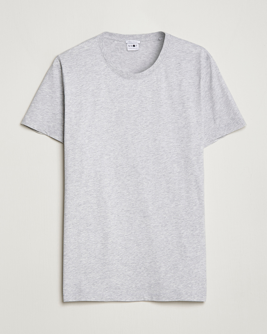 Homme | T-shirts | NN07 | Pima Crew Neck Tee Light Grey Melange