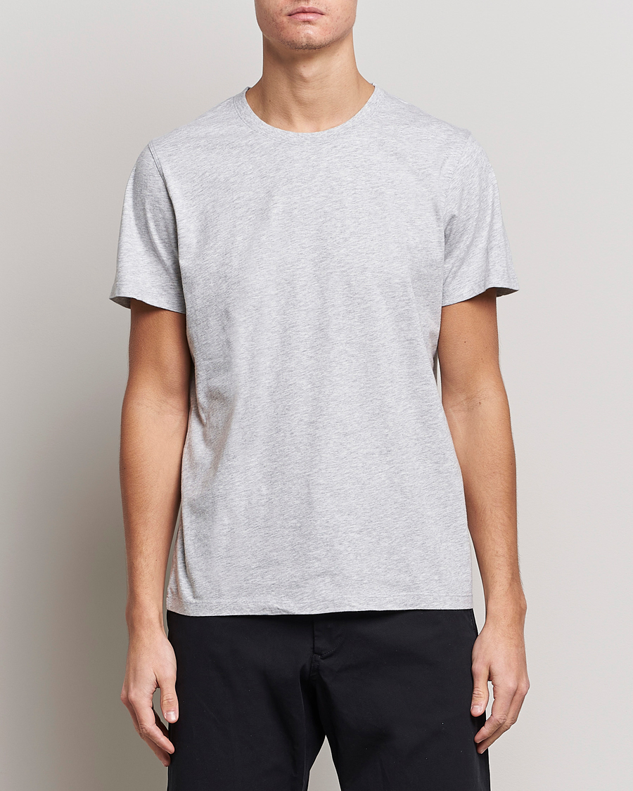 Homme | T-shirts | NN07 | Pima Crew Neck Tee Light Grey Melange