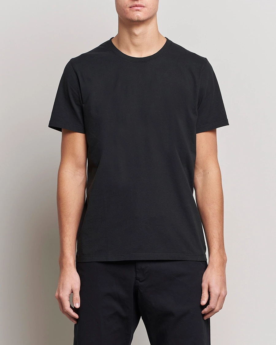Homme | T-Shirts Noirs | NN07 | Pima Crew Neck Tee Black