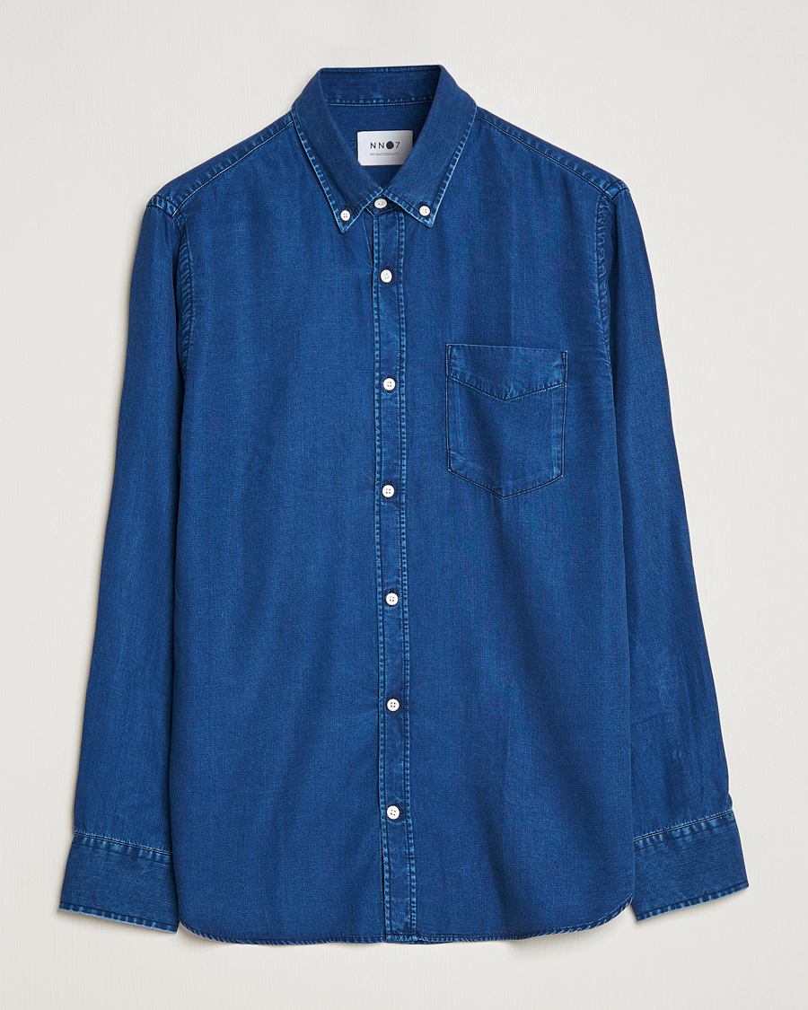 Homme | Chemises | NN07 | Levon Tencel Denim Shirt Dark Indigo