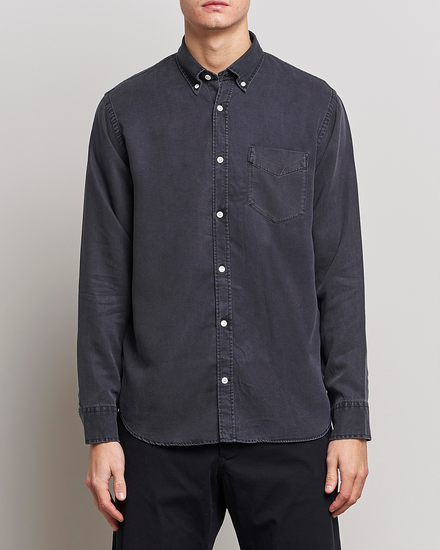Homme | Chemises | NN07 | Levon Tencel Denim Shirt Black