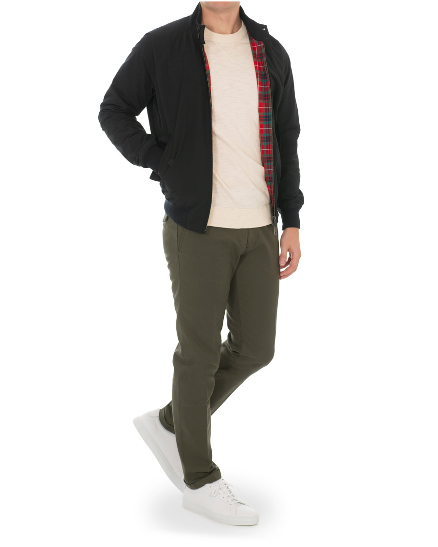 Homme | Pantalons | NN07 | Scott Regular Fit Stretch Trousers Army Green