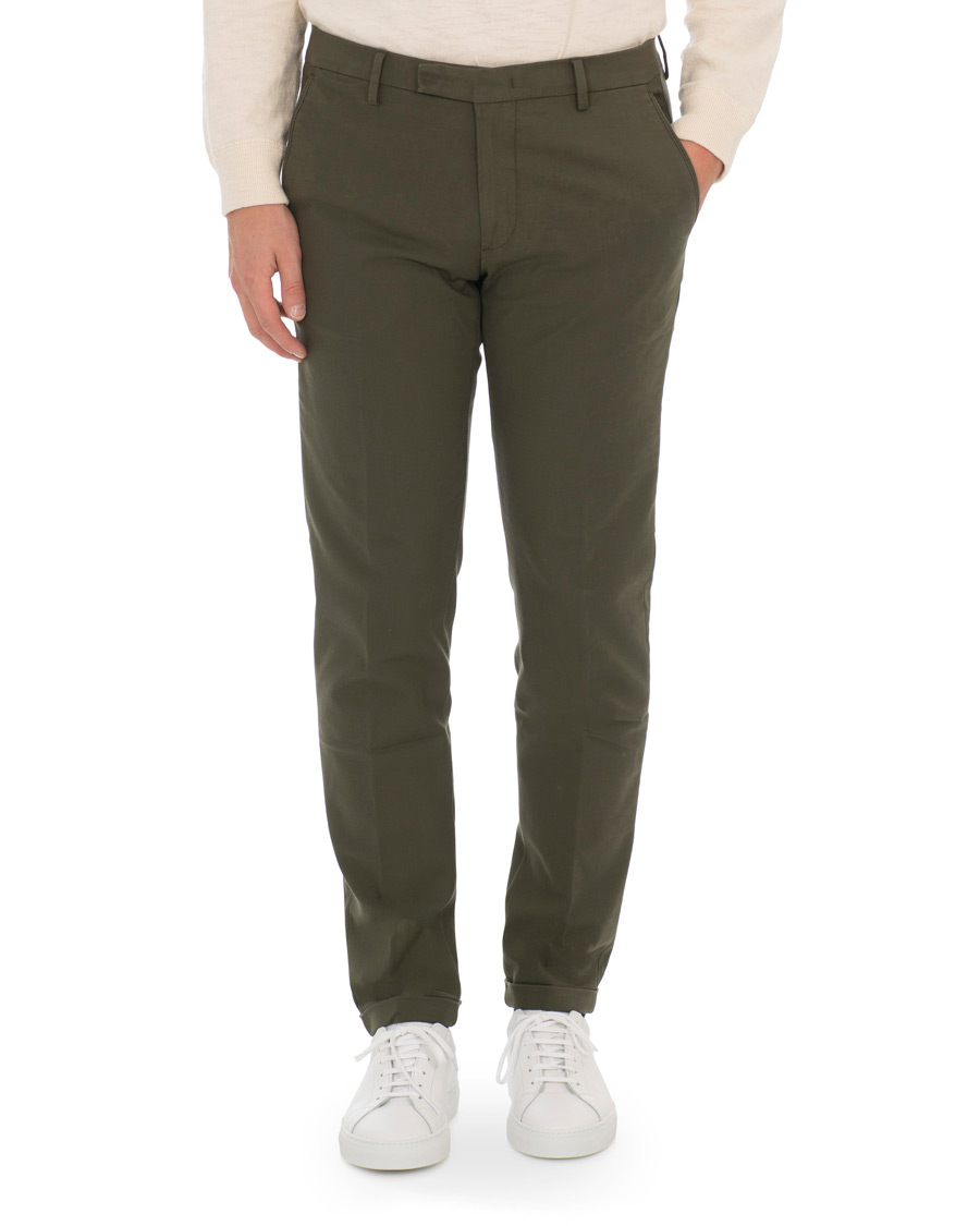 Homme | Pantalons | NN07 | Scott Regular Fit Stretch Trousers Army Green