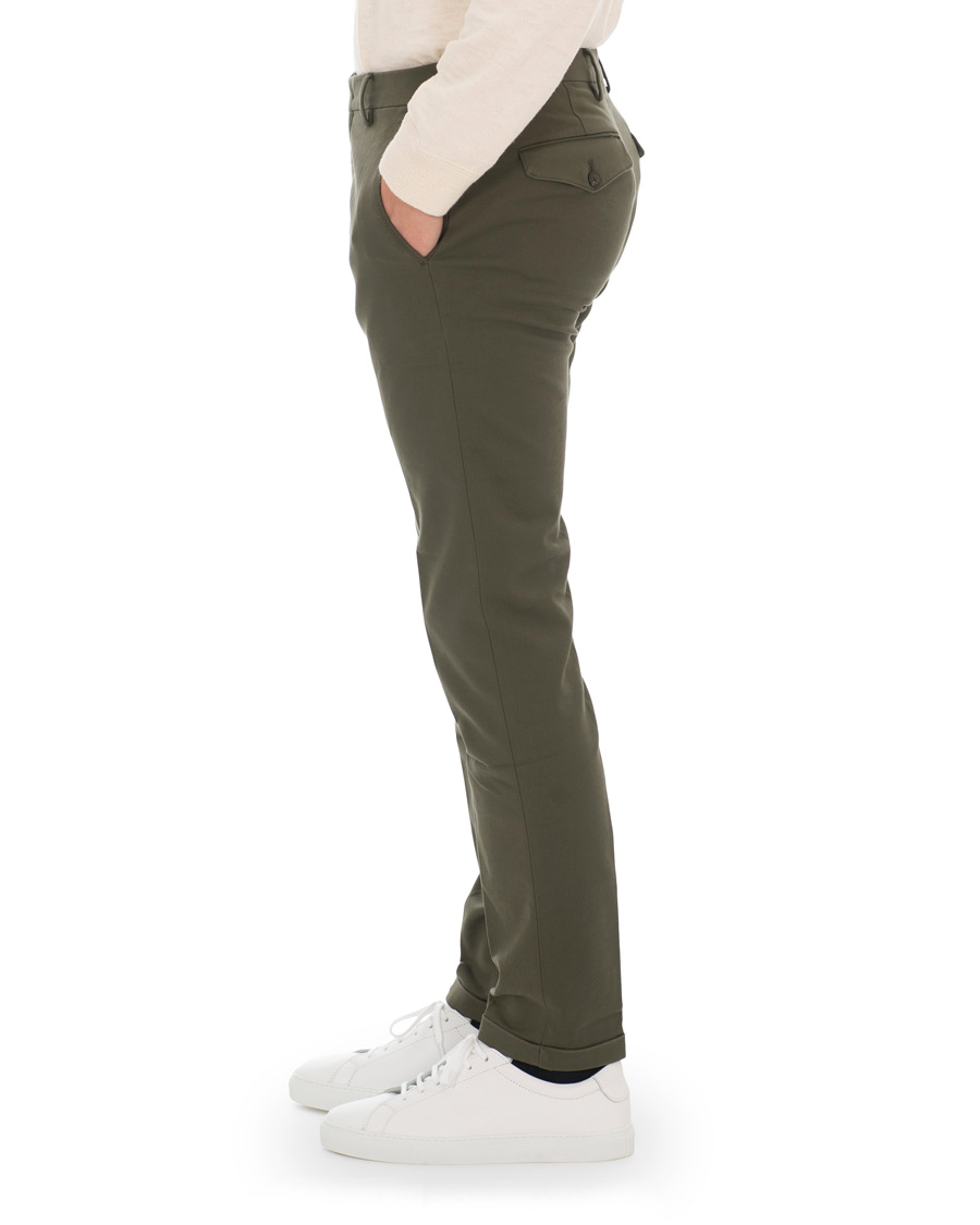 Homme | Pantalons | NN07 | Scott Regular Fit Stretch Trousers Army Green