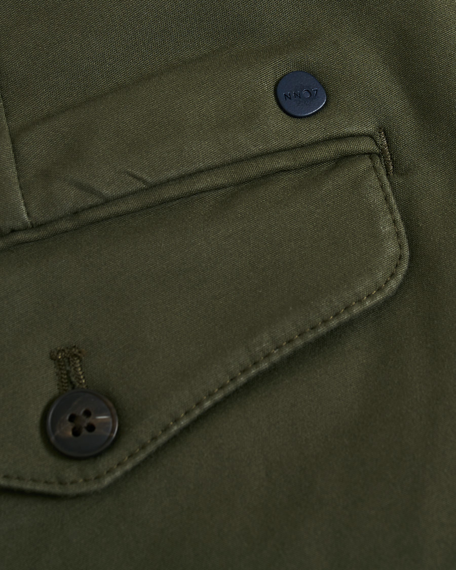 Homme | Pantalons | NN07 | Scott Regular Fit Stretch Trousers Army Green