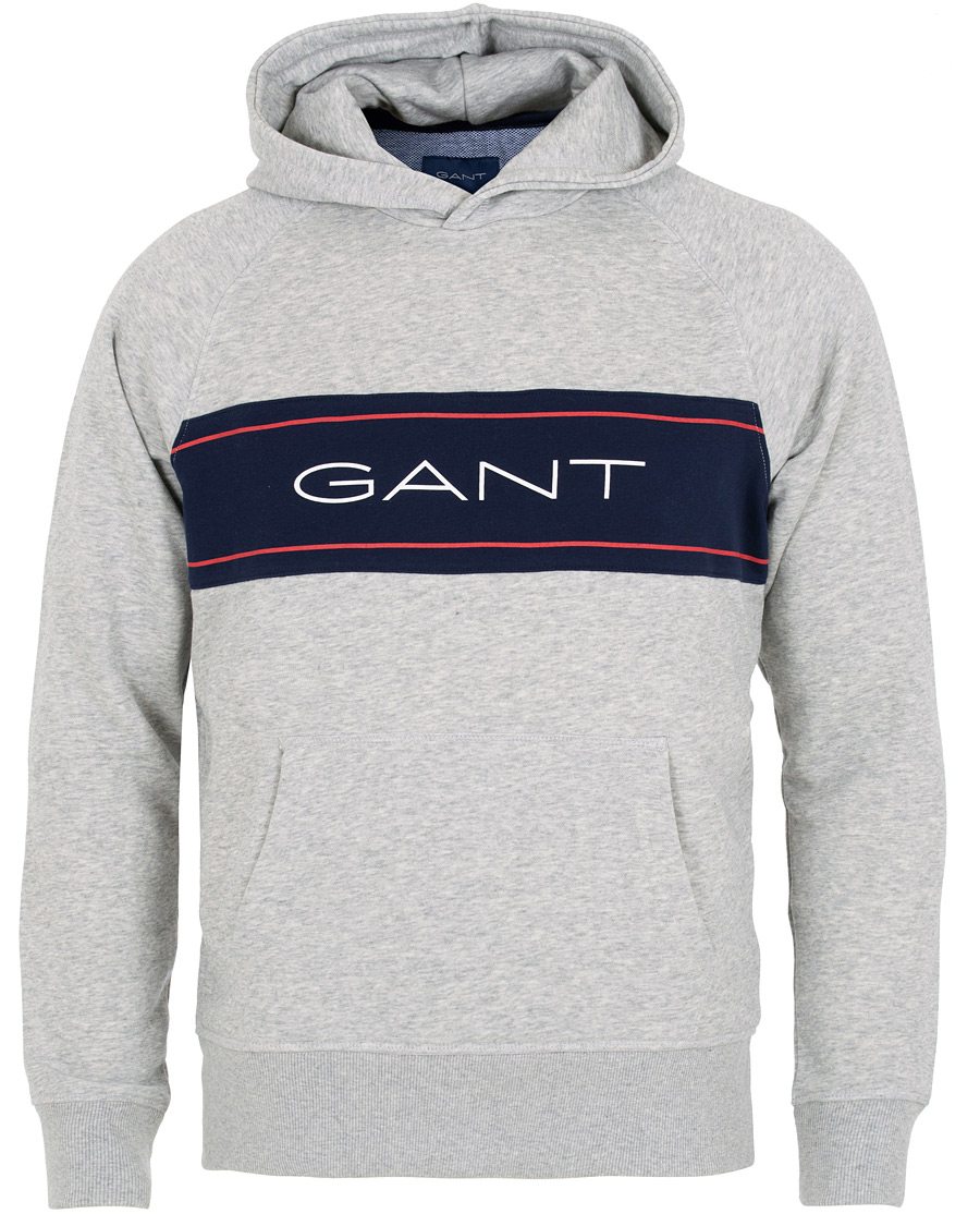 Homme | Pulls Et Tricots | GANT | Archive Hoodie Light Grey Melange