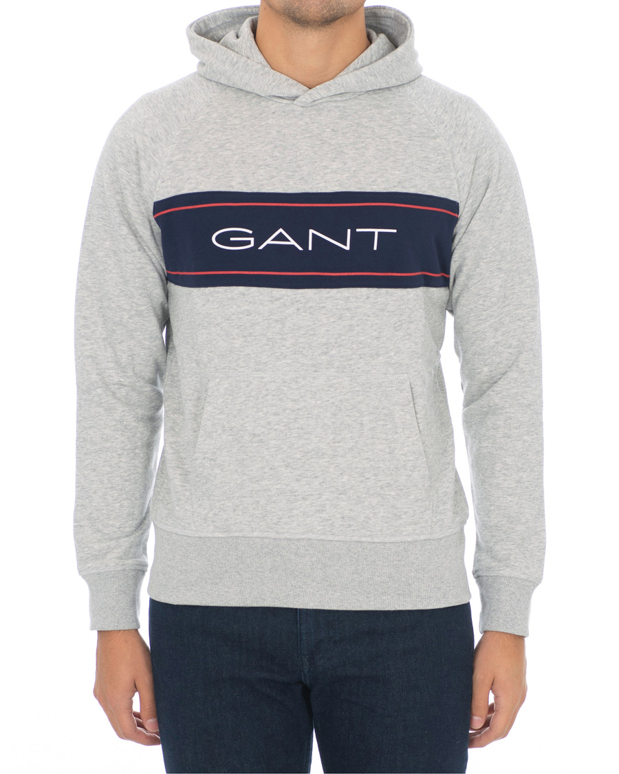 Homme | Pulls Et Tricots | GANT | Archive Hoodie Light Grey Melange