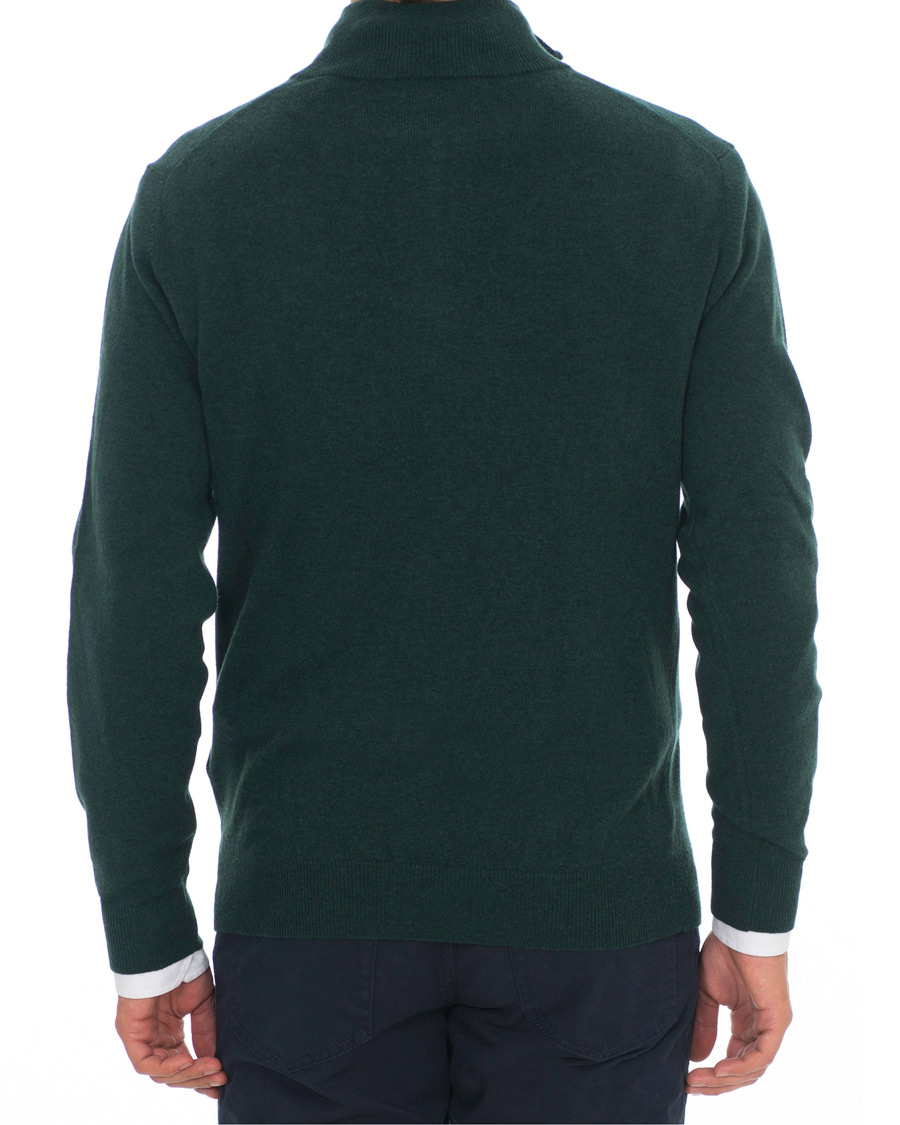 Homme | Pulls Et Tricots | Gant | Lambswool Half Zip Tartan Green