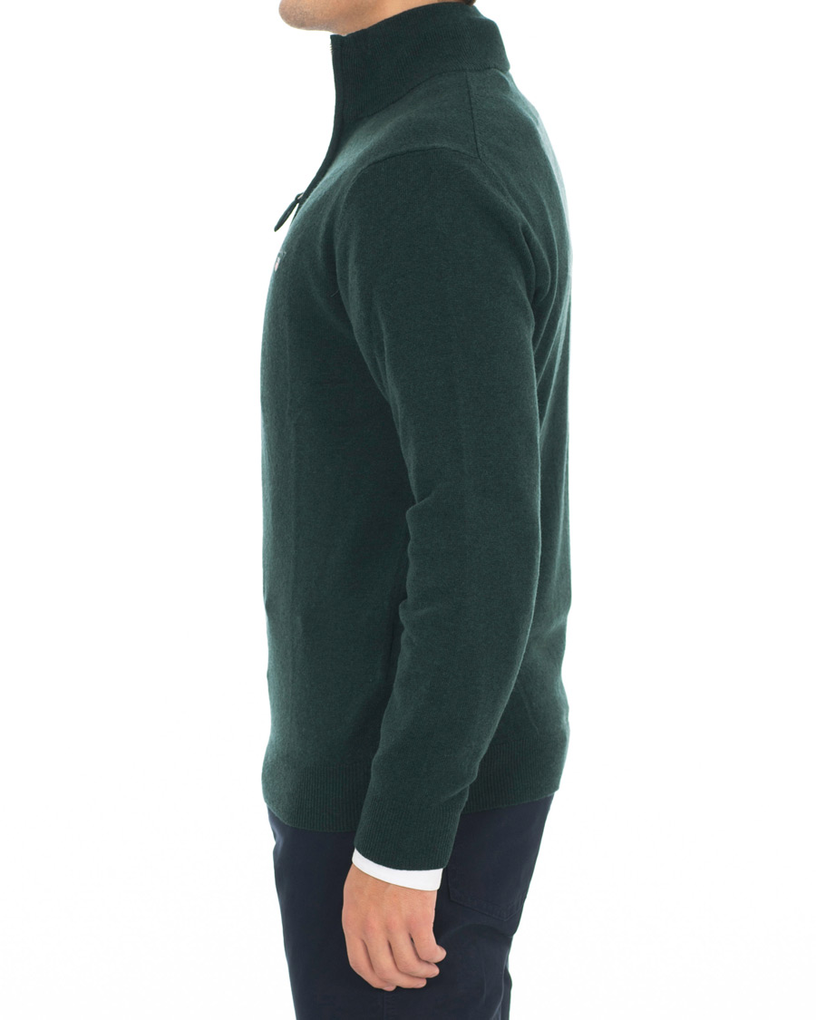 Homme | Pulls Et Tricots | Gant | Lambswool Half Zip Tartan Green