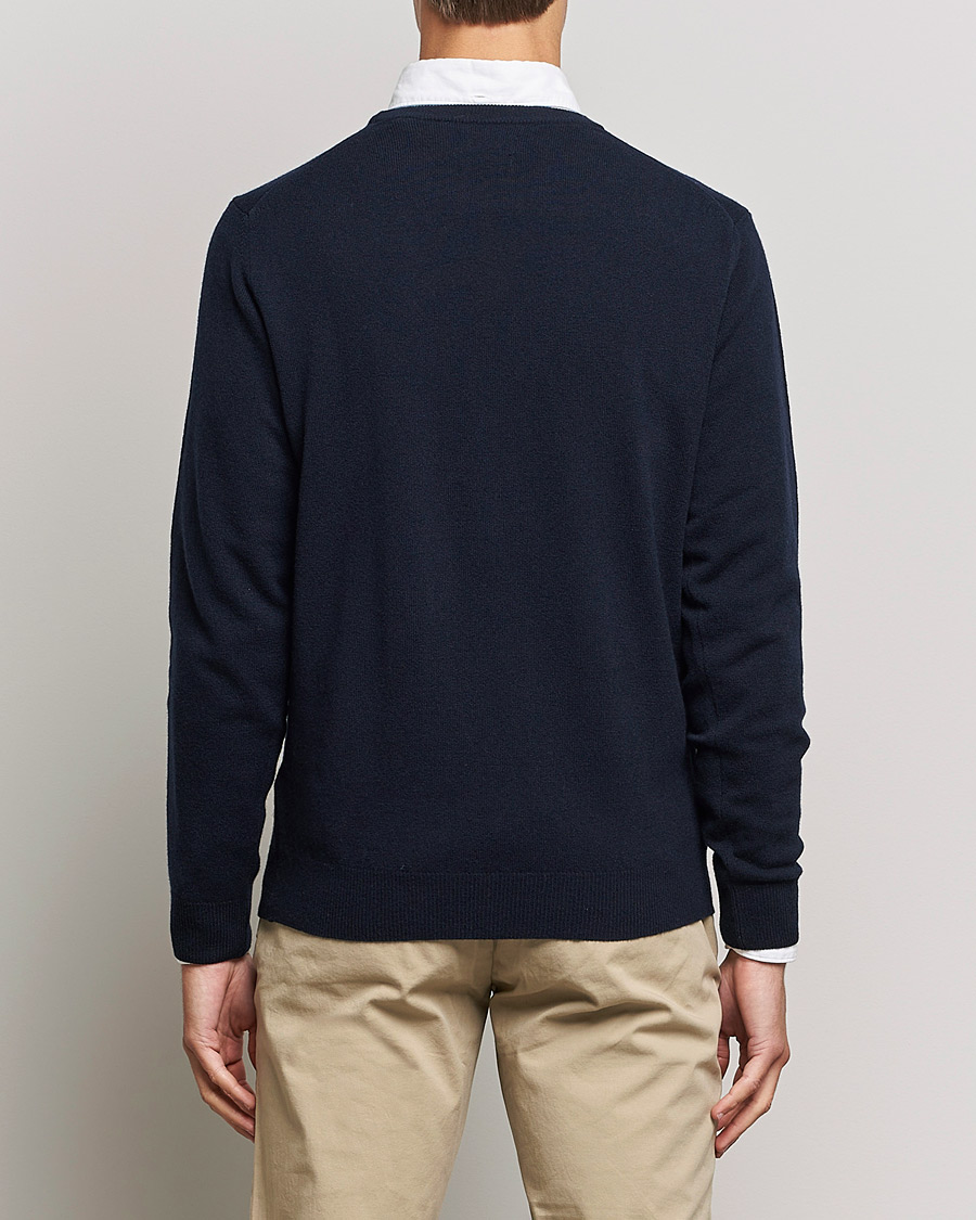 Homme | Pulls Et Tricots | GANT | Lambswool Crew Neck Pullover Marine