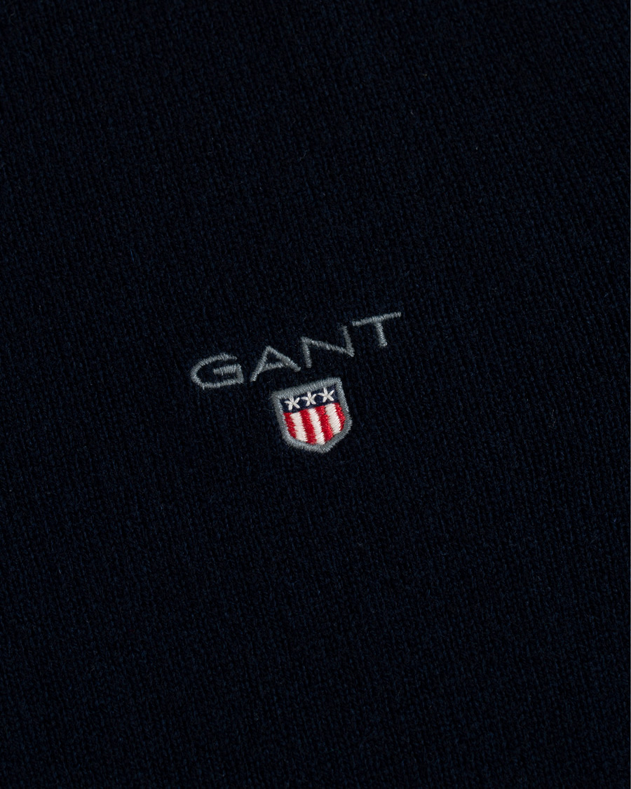 Homme | Pulls Et Tricots | GANT | Lambswool Crew Neck Pullover Marine