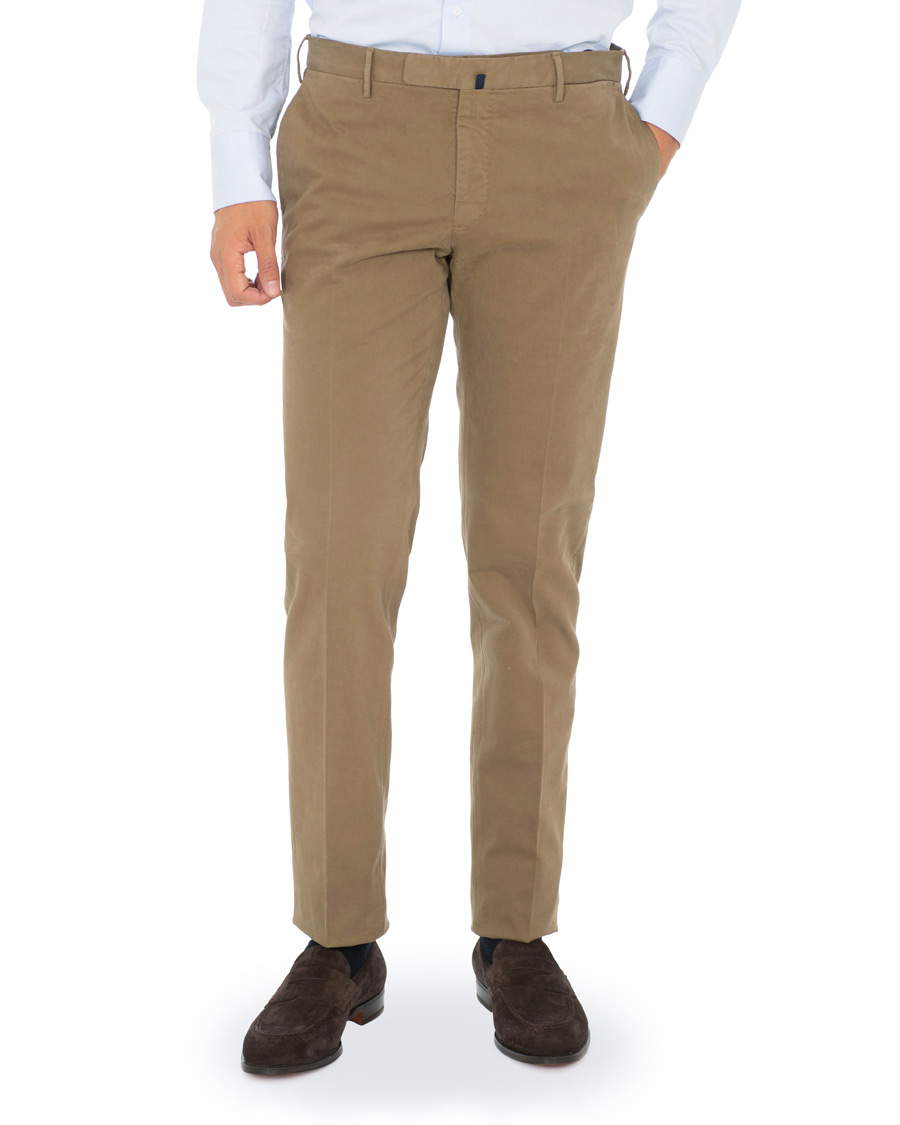 Homme | Pantalons | Incotex | Slim Fit Comfort Chino Khaki