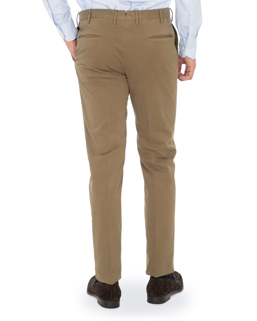 Homme | Pantalons | Incotex | Slim Fit Comfort Chino Khaki