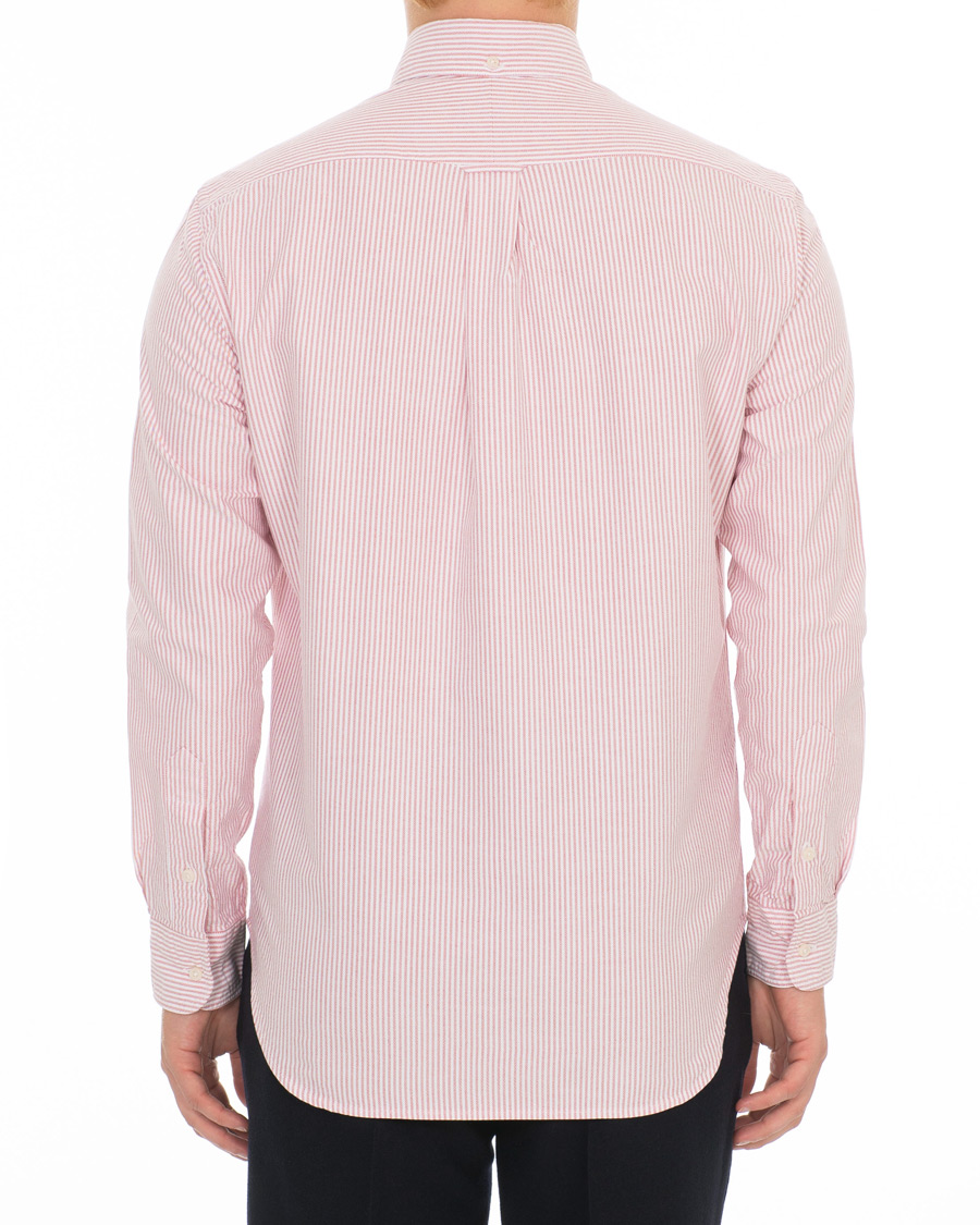 Homme | Chemises | Gitman Vintage | Button Down Striped Oxford Shirt Red