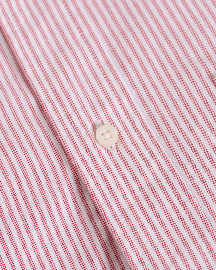 Homme | Chemises | Gitman Vintage | Button Down Striped Oxford Shirt Red