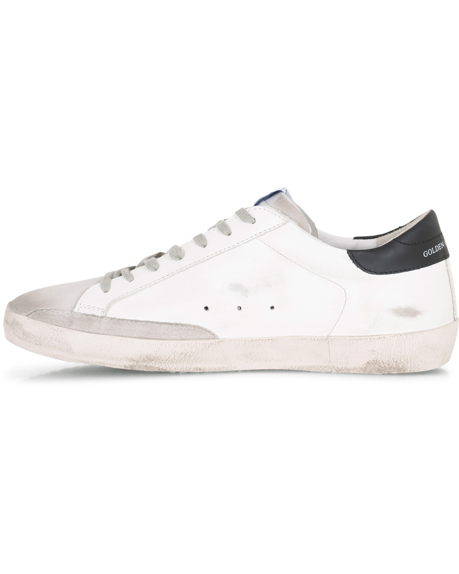 Homme | Golden Goose Deluxe Brand Green Star Superstar Sneaker White Calf | Golden Goose | Deluxe Brand Green Star Superstar Sneaker White Calf
