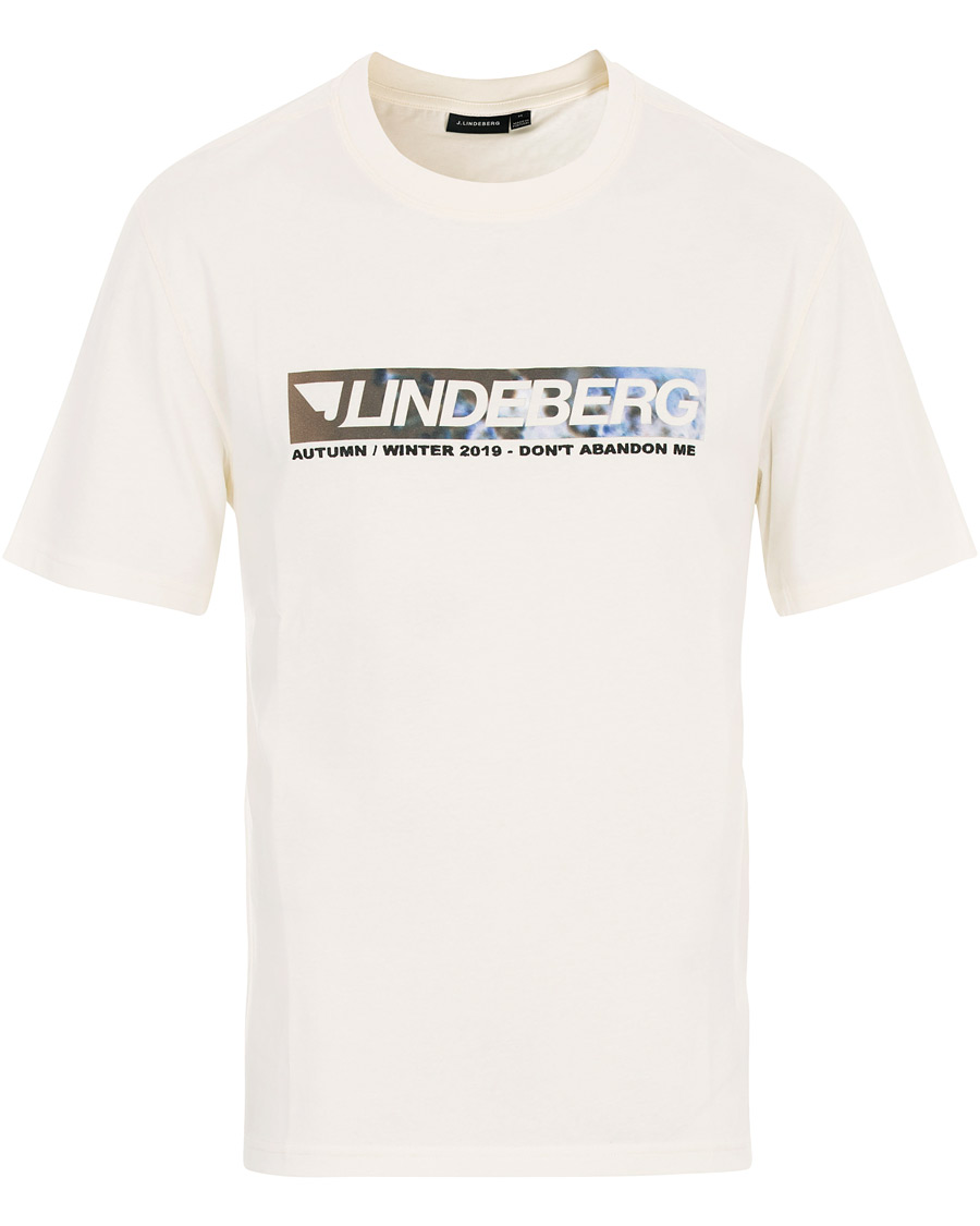 Homme | T-shirts | J.Lindeberg | Jordan Printed Crew Neck Tee Off White