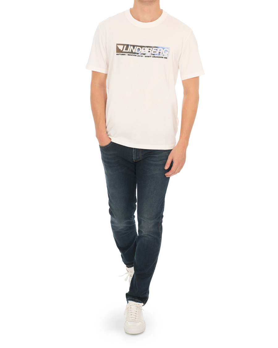 Homme | T-shirts | J.Lindeberg | Jordan Printed Crew Neck Tee Off White