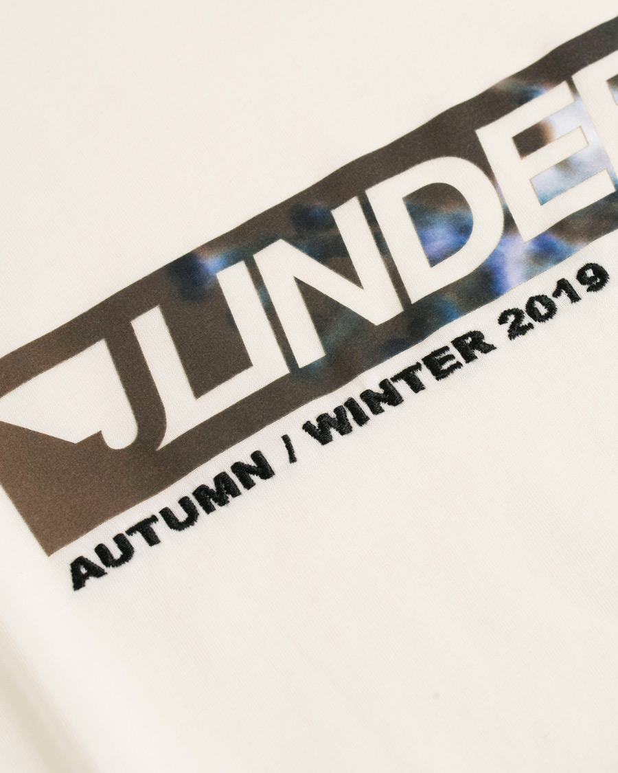 Homme | T-shirts | J.Lindeberg | Jordan Printed Crew Neck Tee Off White
