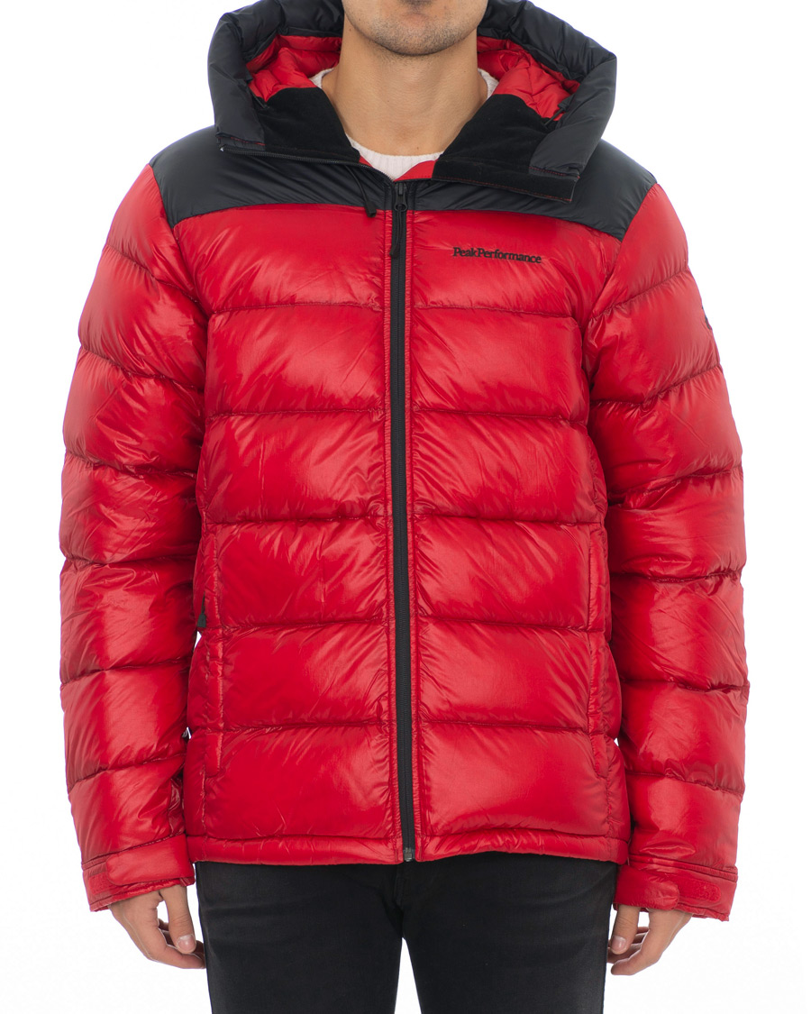 Homme | Manteaux Et Vestes | Peak Performance | Frost Glacier Down Hood Jacket Red