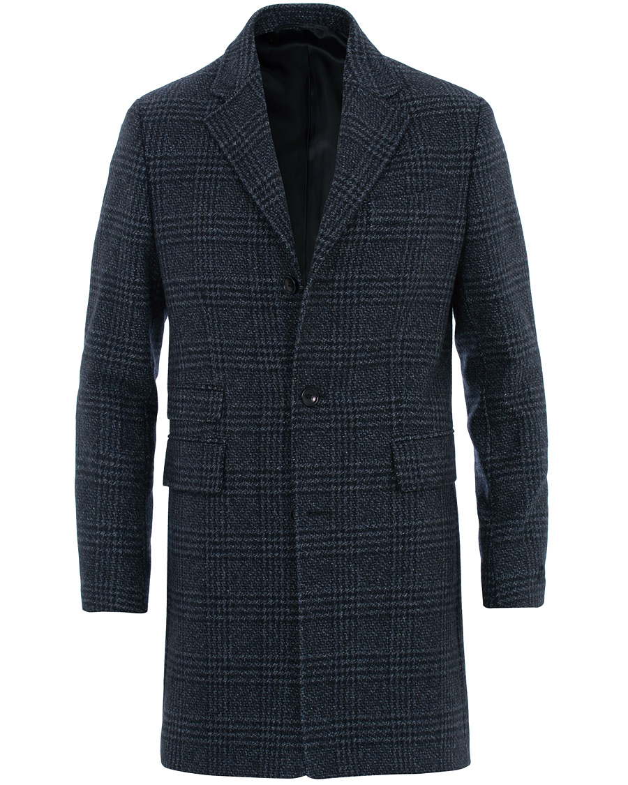 Homme | Manteaux Et Vestes | Morris | Wesley Check Coat Navy