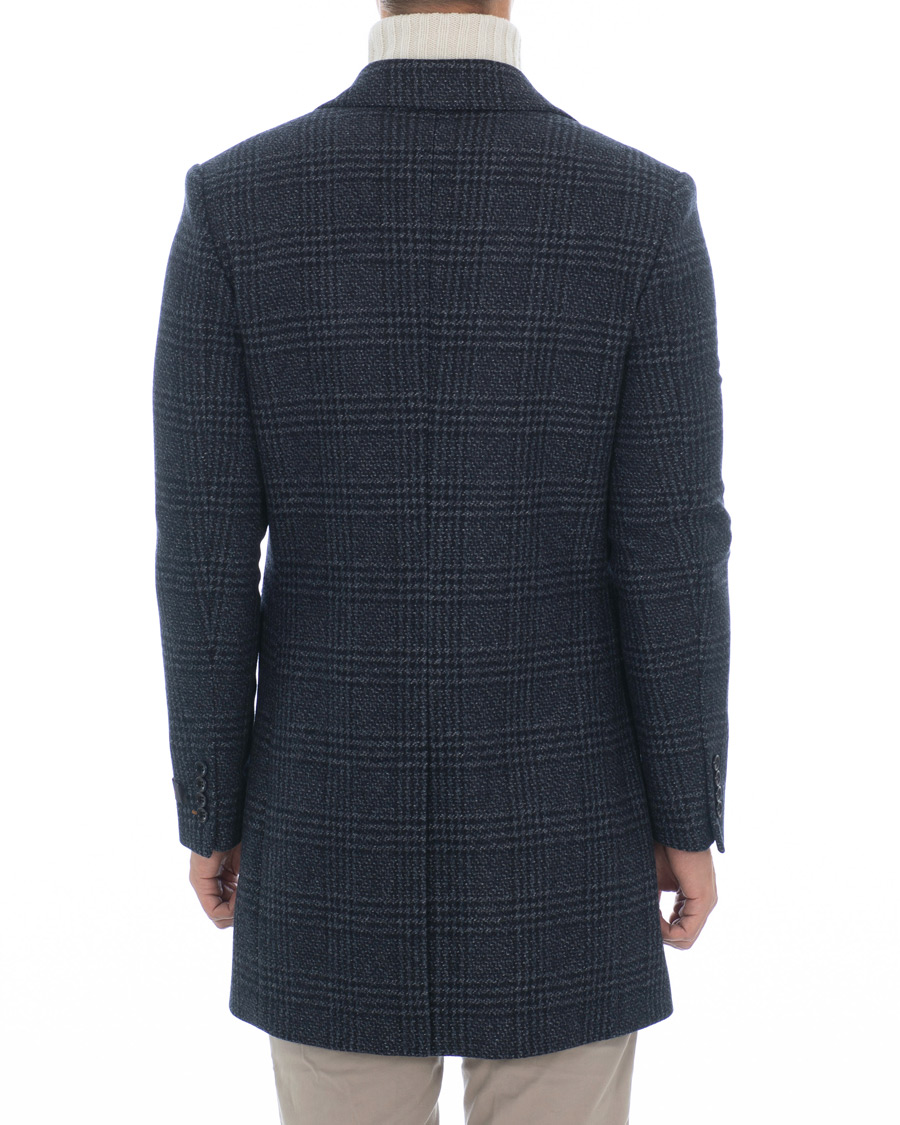 Homme | Manteaux Et Vestes | Morris | Wesley Check Coat Navy