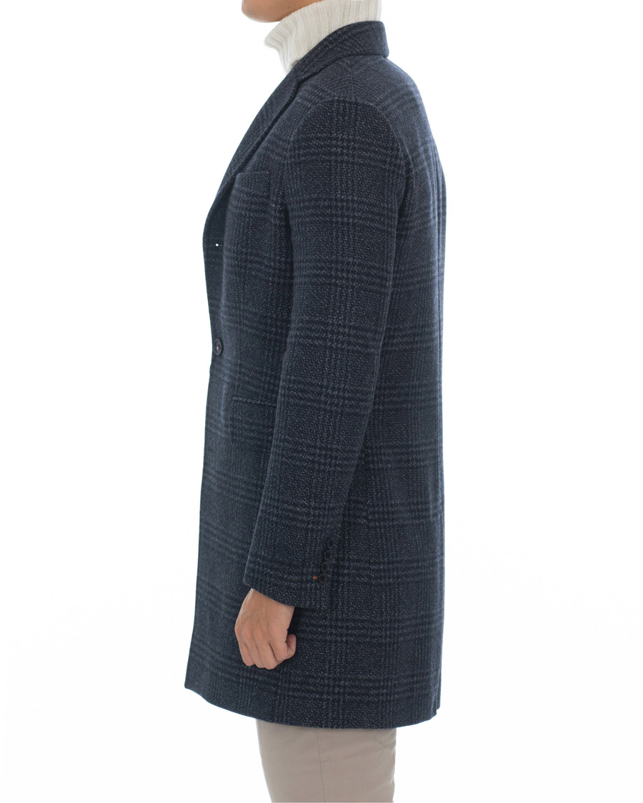 Homme | Manteaux Et Vestes | Morris | Wesley Check Coat Navy