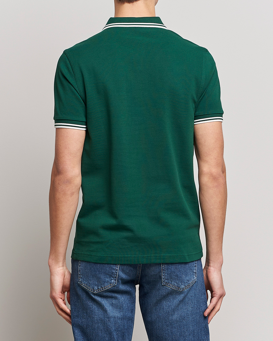 Homme | Polos | Fred Perry | Twin Tipped Polo Shirt Ivy/Snow White