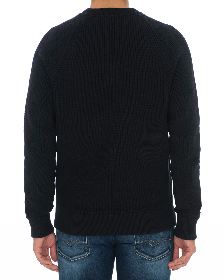 Homme | Pulls Et Tricots | Fred Perry | Ribbed Crew Neck Jumper Black