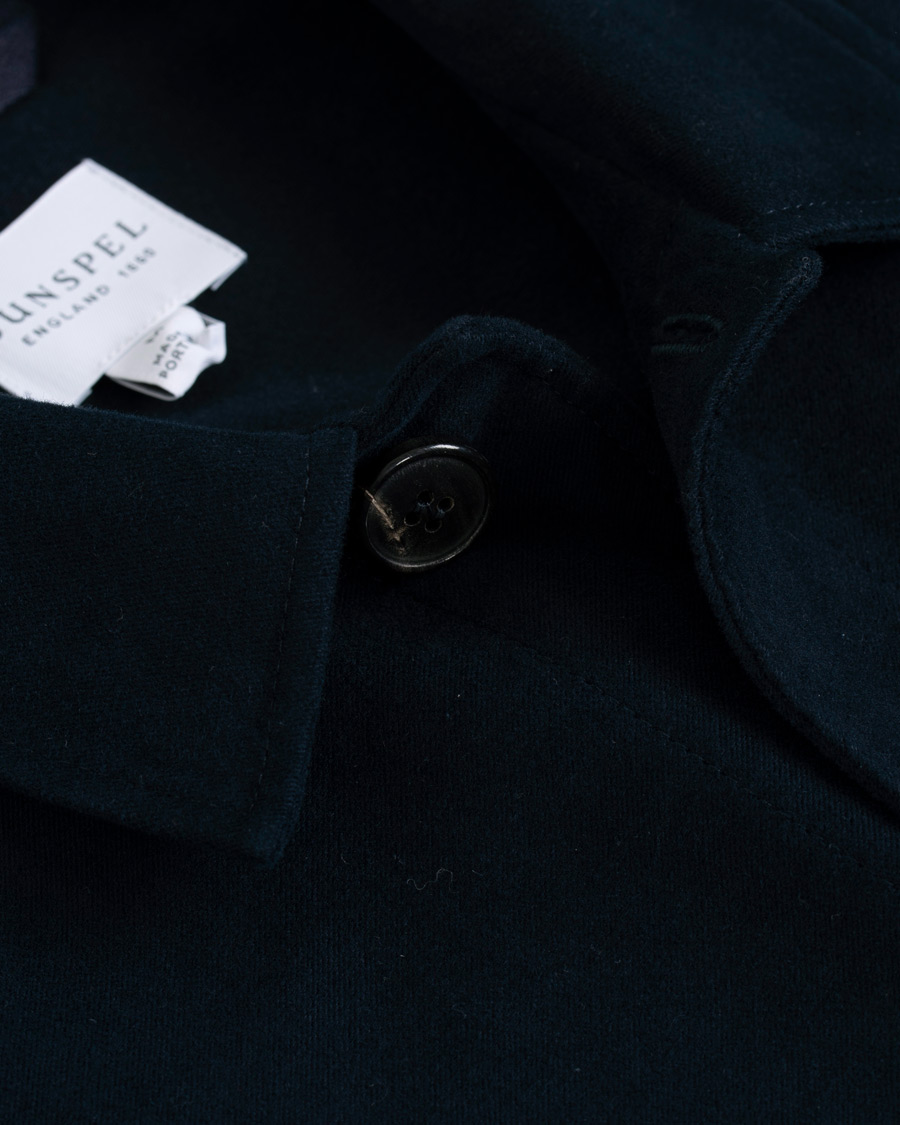 Homme | Chemises | Sunspel | Twin Pocket Moleskin Jacket Navy