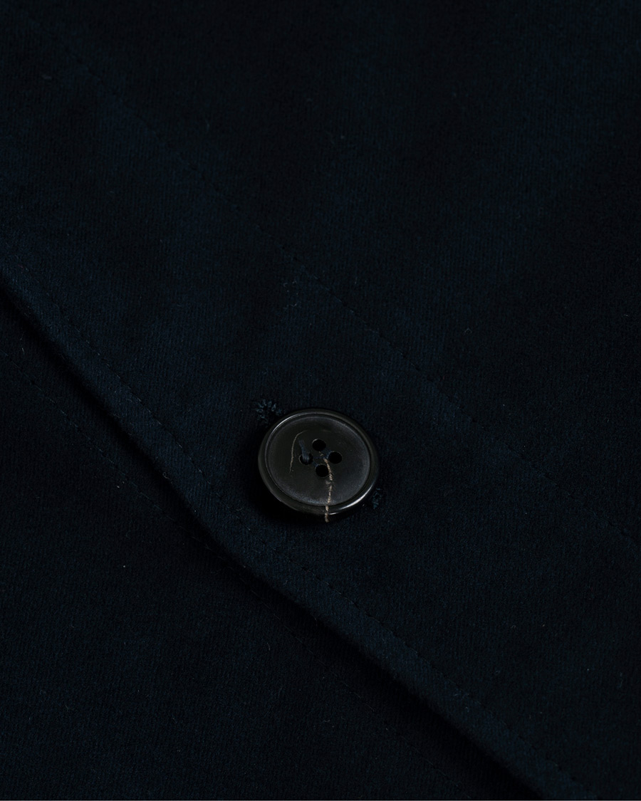 Homme | Chemises | Sunspel | Twin Pocket Moleskin Jacket Navy