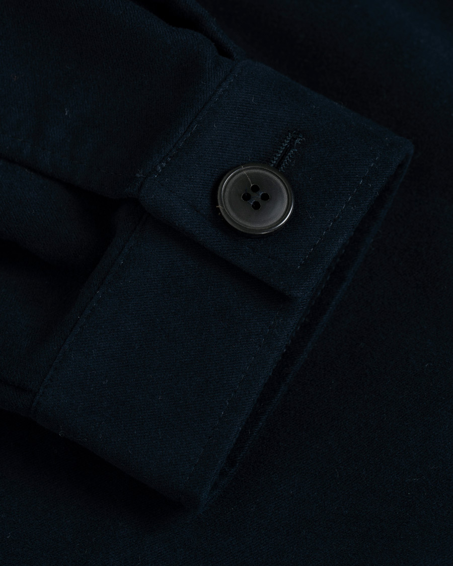 Homme | Chemises | Sunspel | Twin Pocket Moleskin Jacket Navy