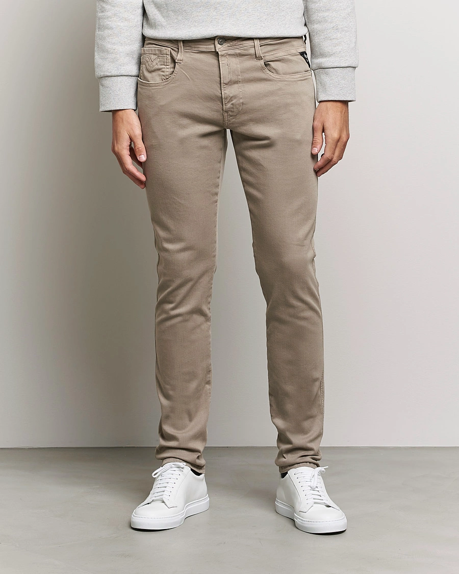 Homme | Pantalons | Replay | Anbass Hyperflex X.Lite 5-Pocket Pants Sand