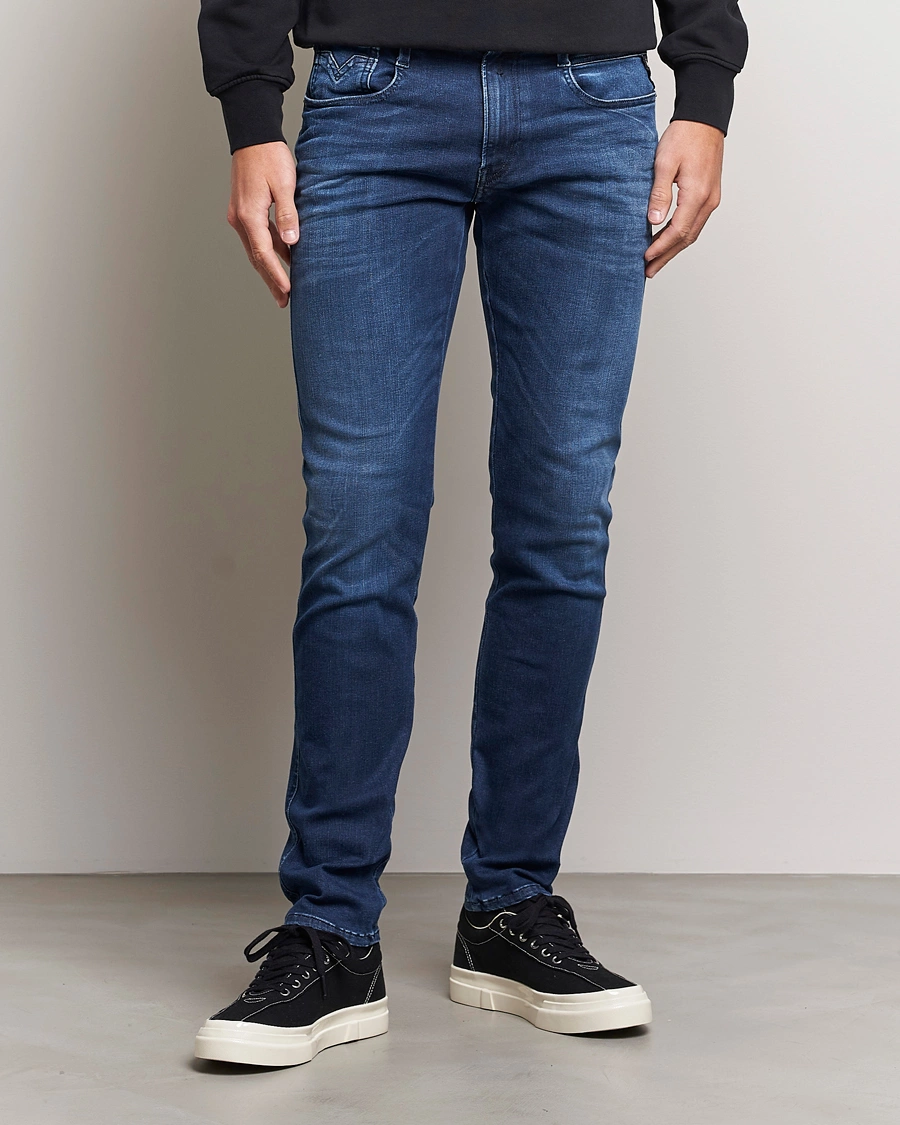 Homme | Vêtements | Replay | Anbass Hyperflex Re-Used Jeans Dark Blue