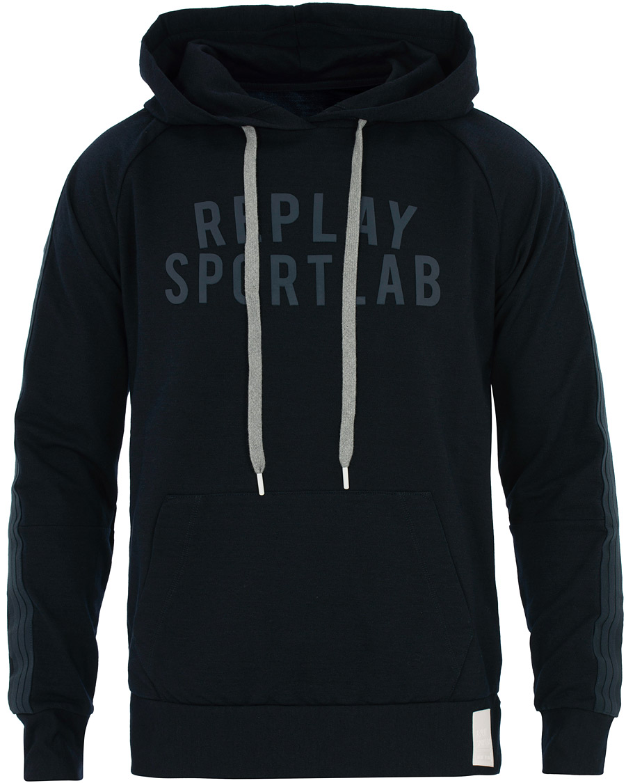 Homme | Pulls Et Tricots | Replay | SportLab Pullover Hoodie Denim Blue