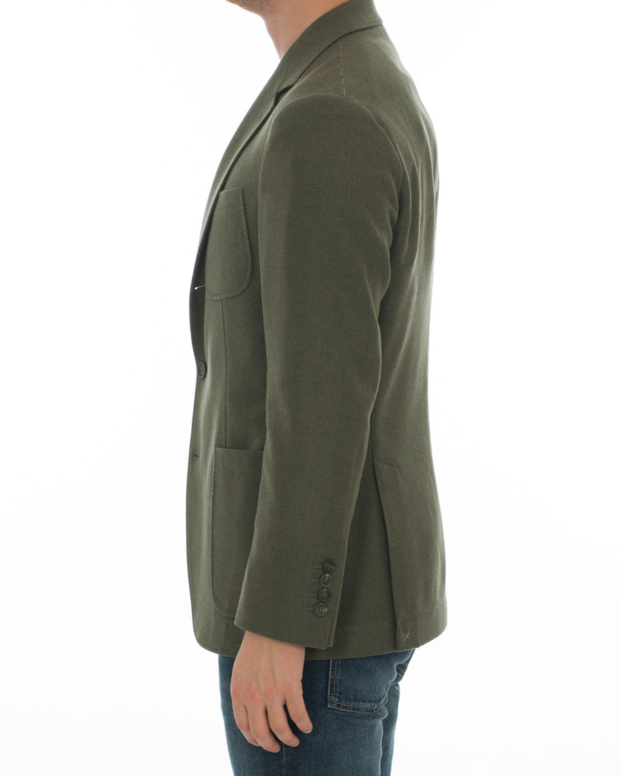 Homme | Blazers | Brunello Cucinelli | Cashmere Blend Patch Pocket Blazer Green