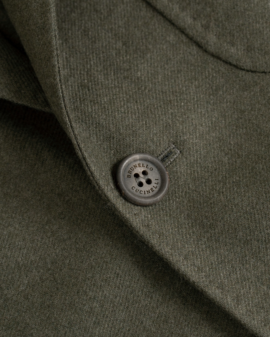 Homme | Blazers | Brunello Cucinelli | Cashmere Blend Patch Pocket Blazer Green