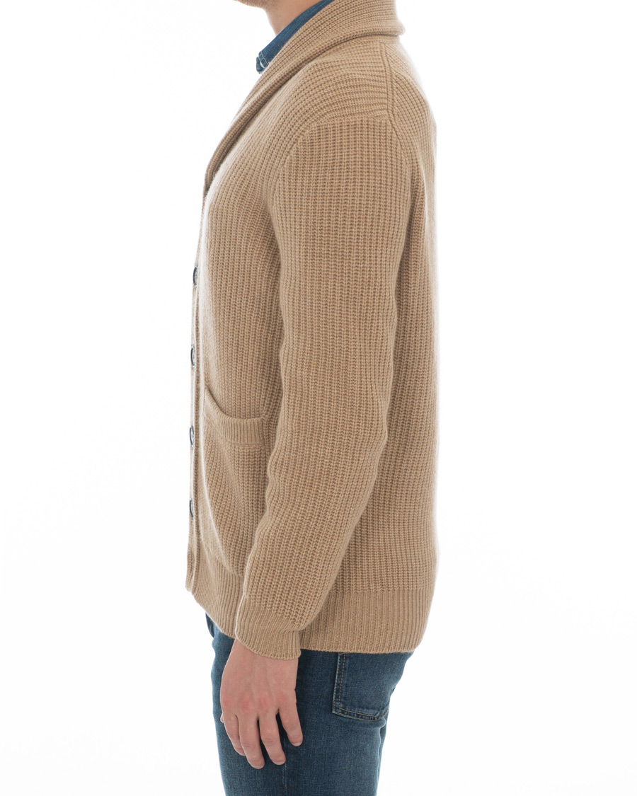 Homme | Pulls Et Tricots | Brunello Cucinelli | Cashmere Blend Shawl Collar Cardigan Camel