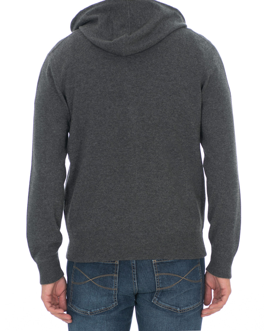 Homme | Pulls Et Tricots | Brunello Cucinelli | Cashmere Zip Hoodie Dark Grey