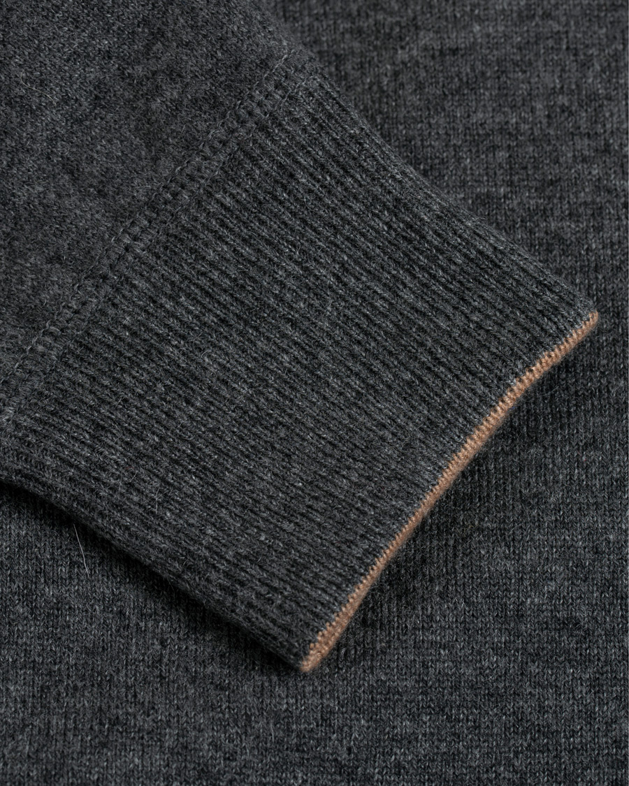 Homme | Pulls Et Tricots | Brunello Cucinelli | Cashmere Zip Hoodie Dark Grey