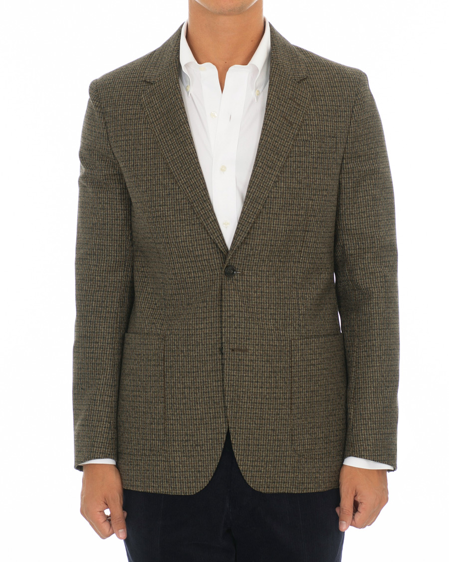 Homme | Blazers | Tiger of Sweden | Josef Checked Wool Blazer Brown